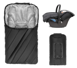 Pushchair Black Car Seat Footmuff